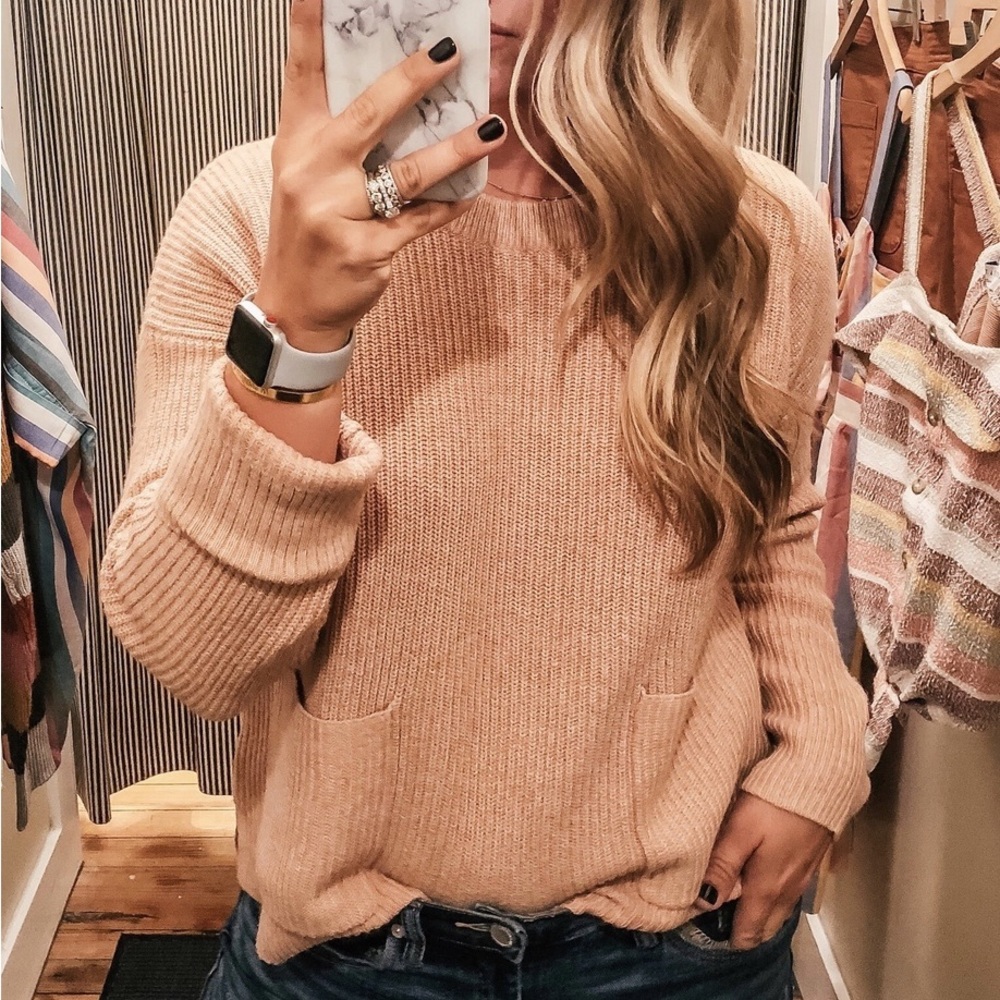 Madewell Patch Pocket Pullover Sweater - image 1